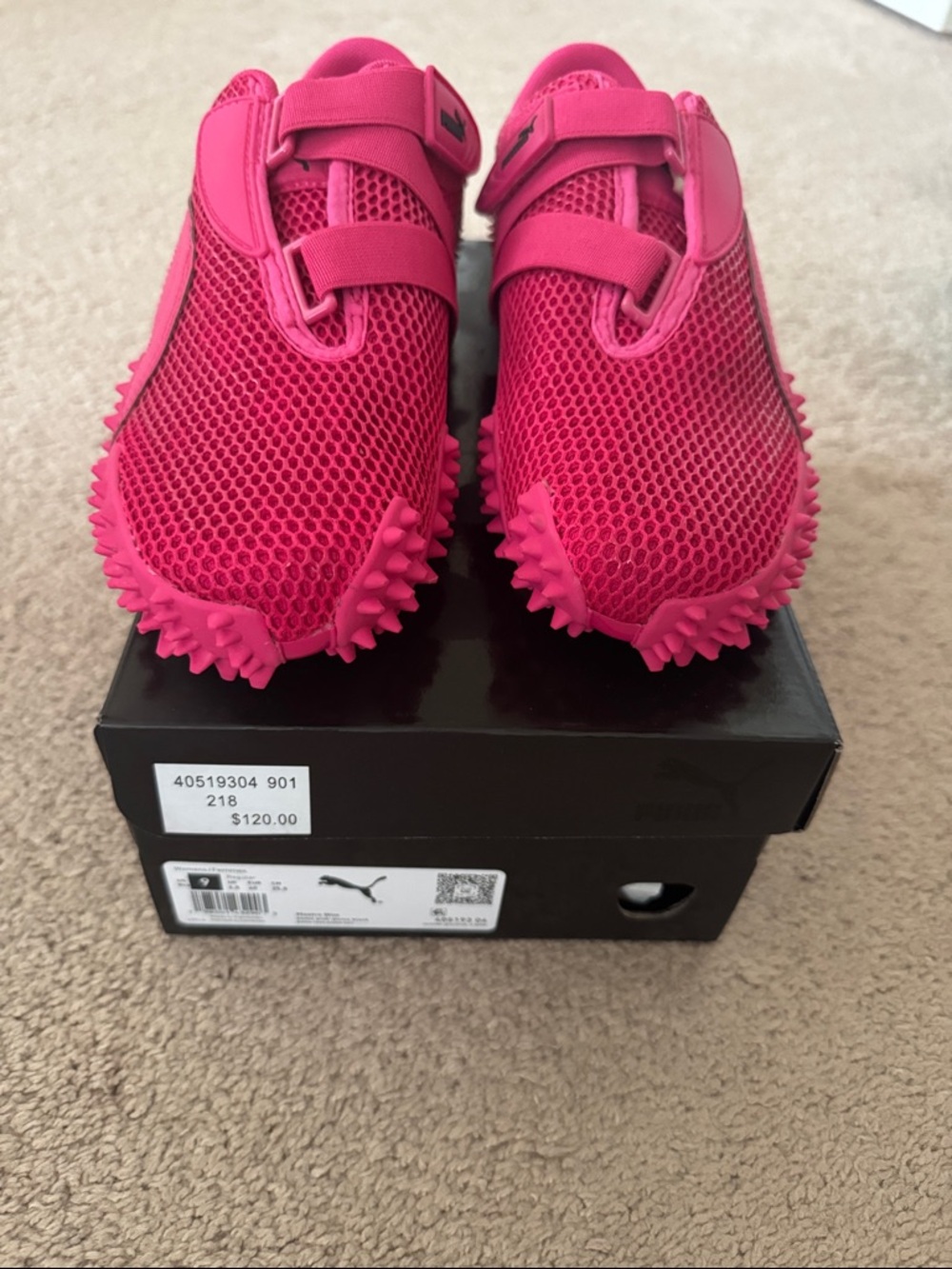 Puma Women's Hot Pink Mesh Athletic Sneakers